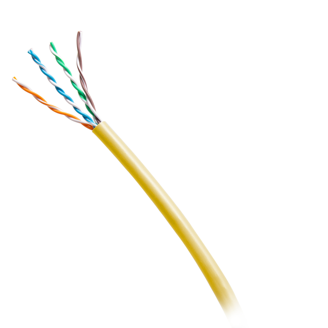 CG56037 1000ft TAA-Complaint Cat6 Bulk Unshielded (UTP) Ethernet Network Cable with Solid Conductors-Riser CMR-Rated - Yellow