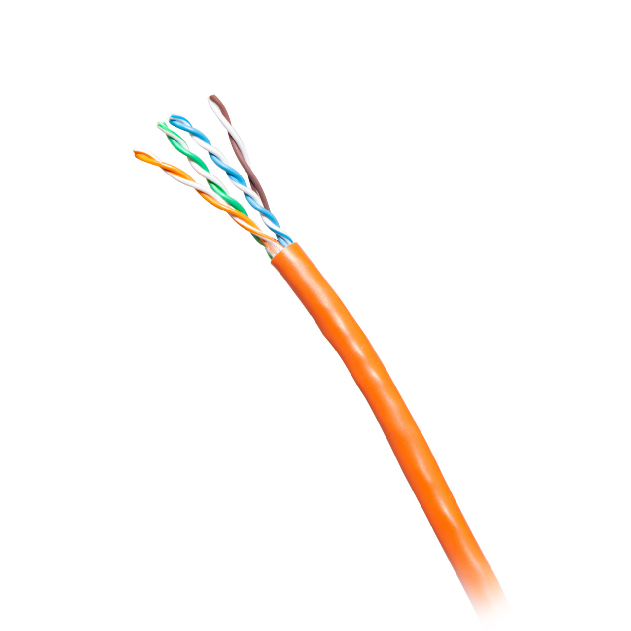 CG56038 1000ft TAA-Complaint Cat6 Bulk Unshielded (UTP) Ethernet Network Cable with Solid Conductors-Riser CMR-Rated - Orange