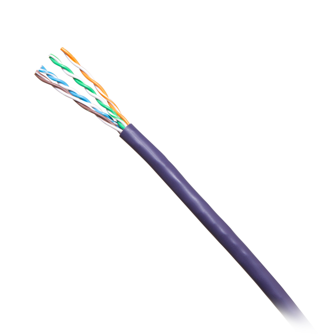 CG56039 1000ft TAA-Complaint Cat6 Bulk Unshielded (UTP) Ethernet Network Cable with Solid Conductors-Riser CMR-Rated - Purple