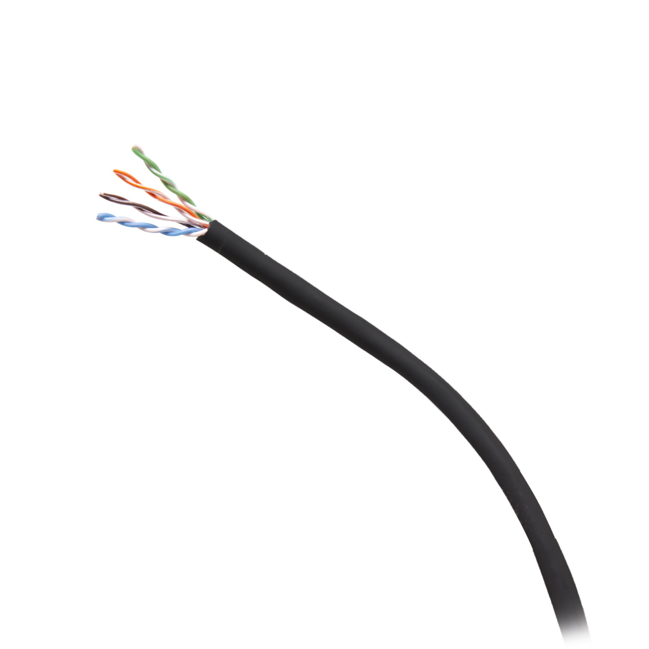 CG56042 1000ft TAA-Compliant Cat6 Bulk Unshielded (UTP) Ethernet Network Cable with Solid Conductors-Plenum CMP-Rated - Black