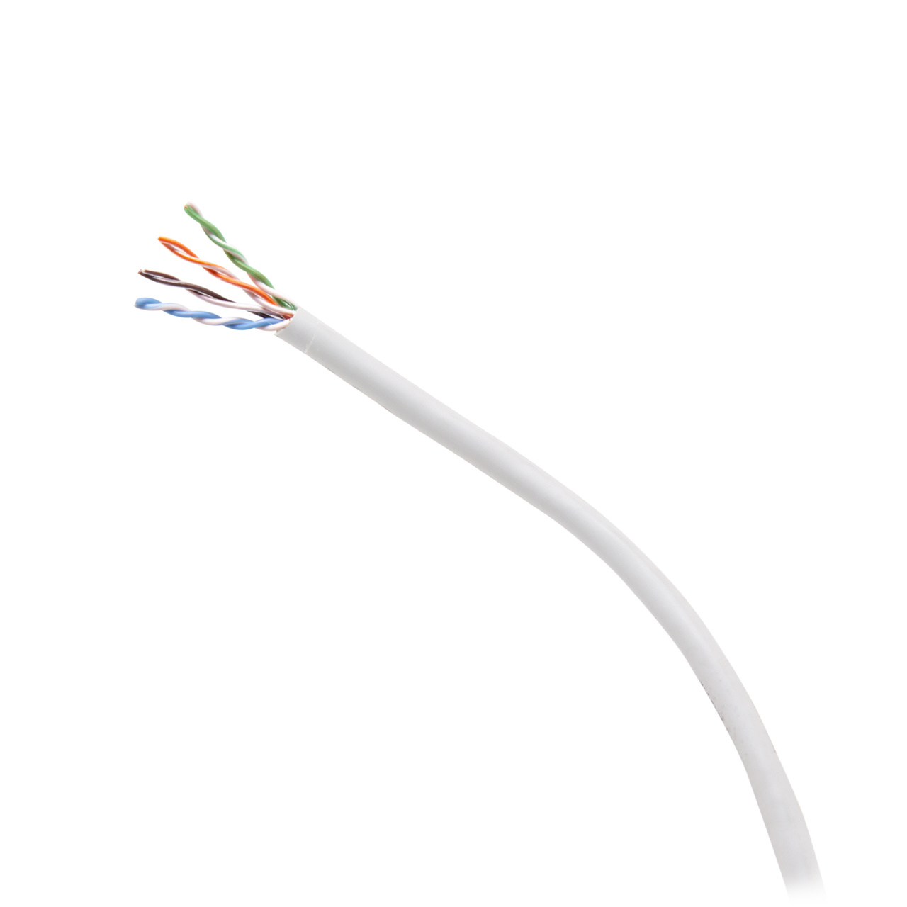 CG56044 1000ft TAA-Compliant Cat6 Bulk Unshielded (UTP) Ethernet Network Cable with Solid Conductors-Plenum CMP-Rated - White