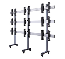 BT8371-3x3/BS Universal Mobile Videowall Stand