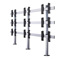 BT8372-3x3/BS Universal Bolt Down Videowall Stand