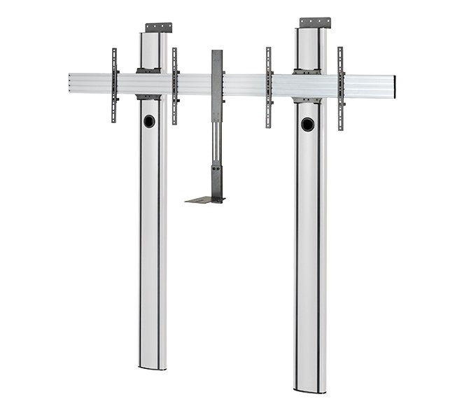 BT8710/BS Premium Floor-To-Wall Twin Screen VC Stand - 2m