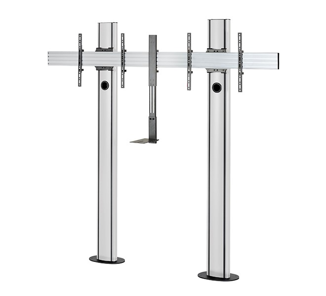 BT8711/BS Premium Bolt Down Twin Screen VC Stand - 2m