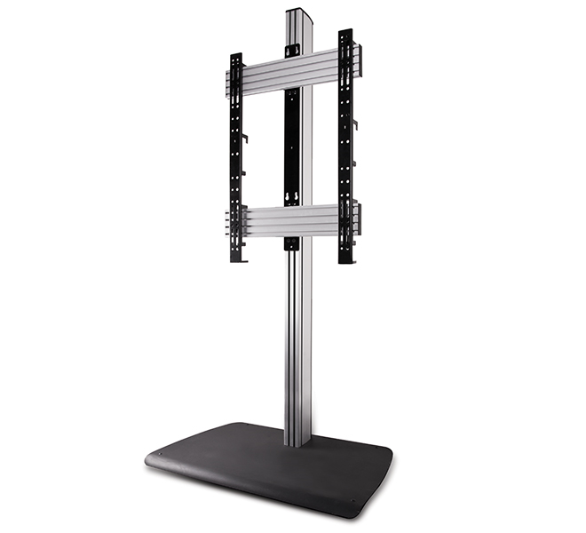 BTF843/BS Universal Portrait Flat Screen Floor Stand - 1.8m, Silver