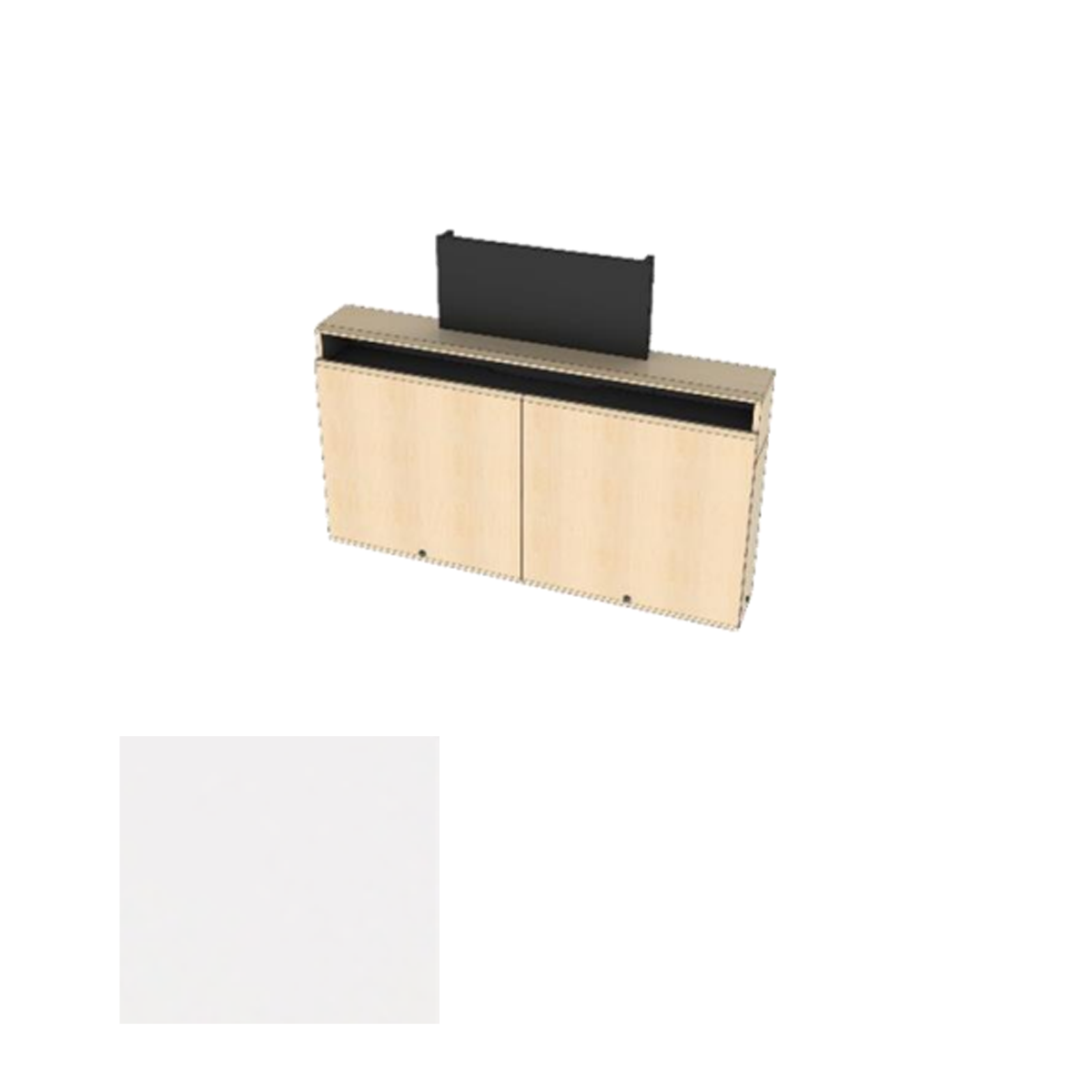 CR2-WM-CM CWT Dual Rack Wall Mounted Credenza + Cable Management