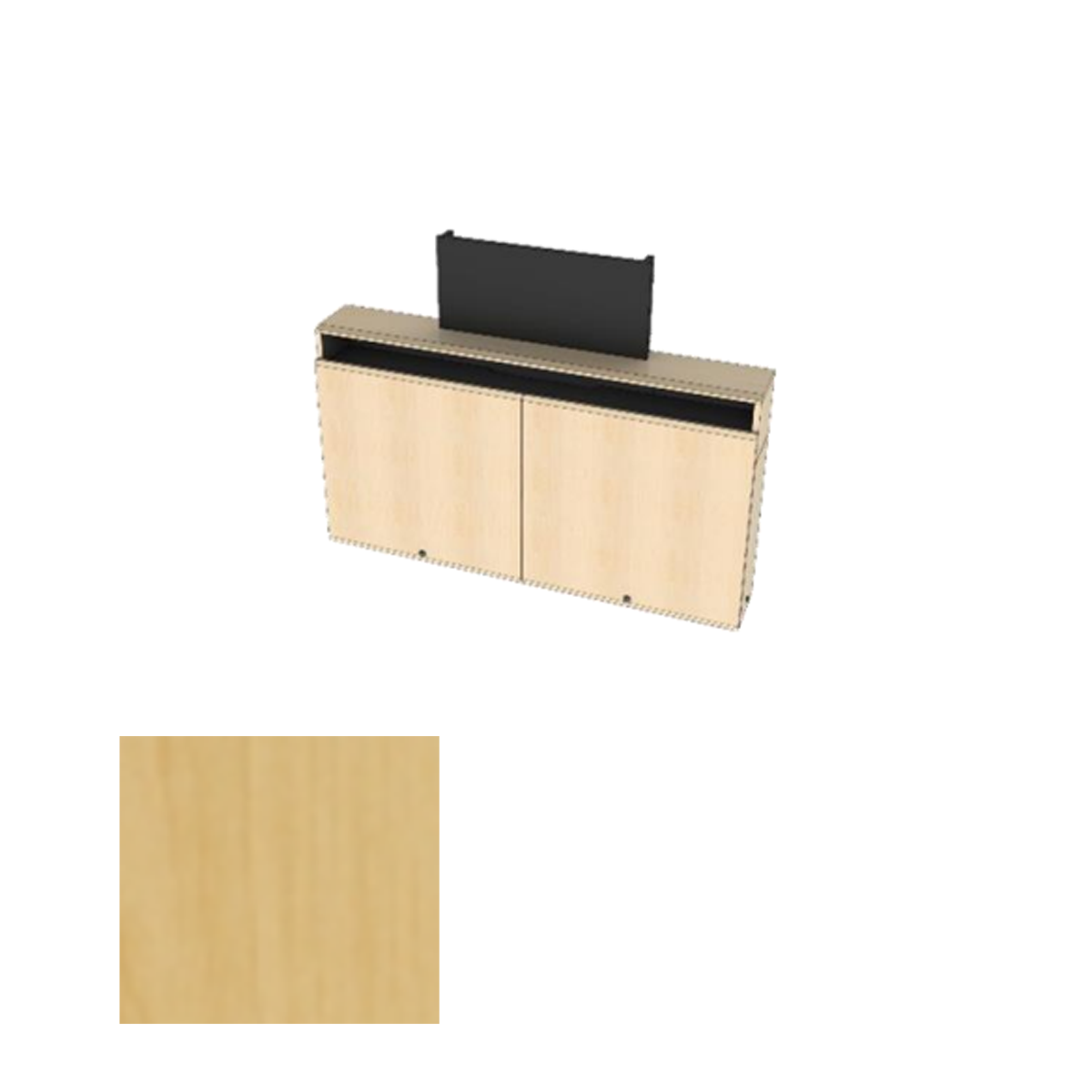 CR2-WM-CM FMT Dual Rack Wall Mounted Credenza + Cable Management