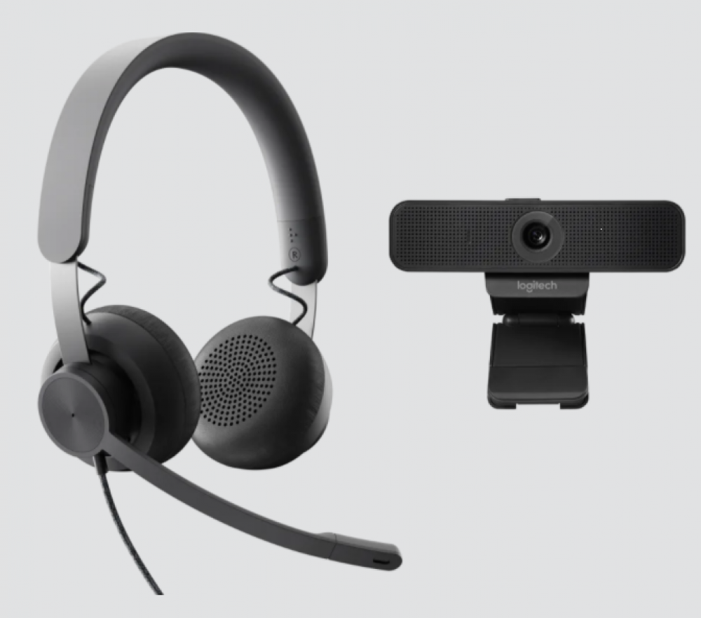 Wired Personal Video Collaboration Kit (MSFT Teams Zone Wired Headset + C925e Webcam)