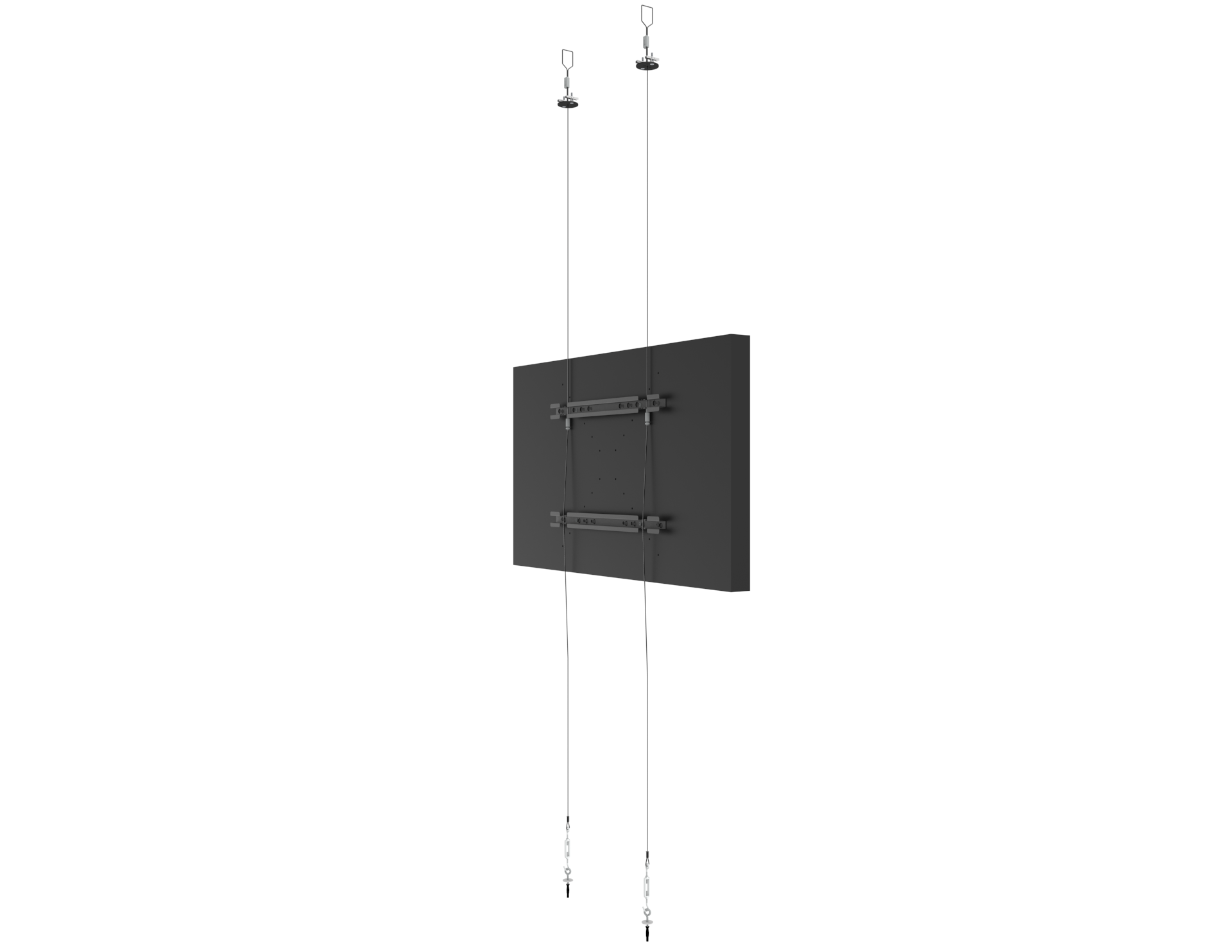 DSF265L Landscape Floor to Ceiling Cable Mount for 46" to 65" Displays