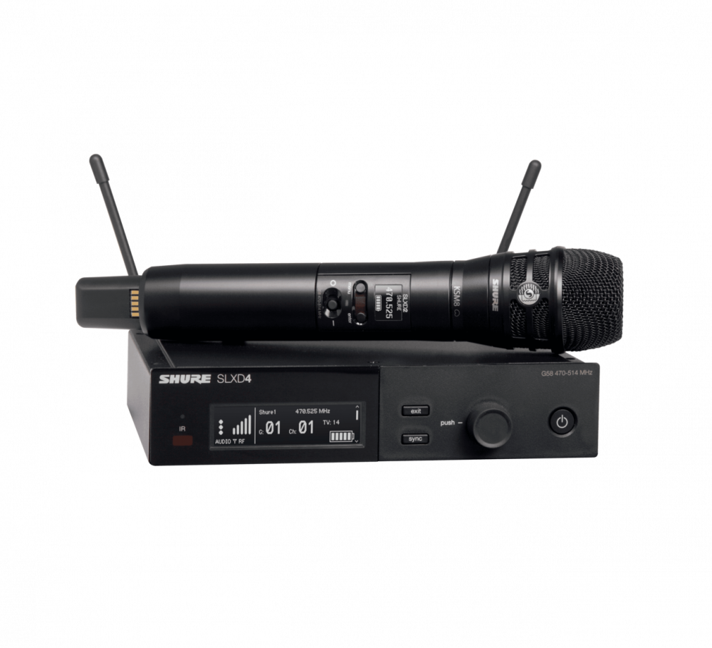 SLXD24/K8B-G58 Wireless System with KSM8 Dualdyne Handheld Transmitter