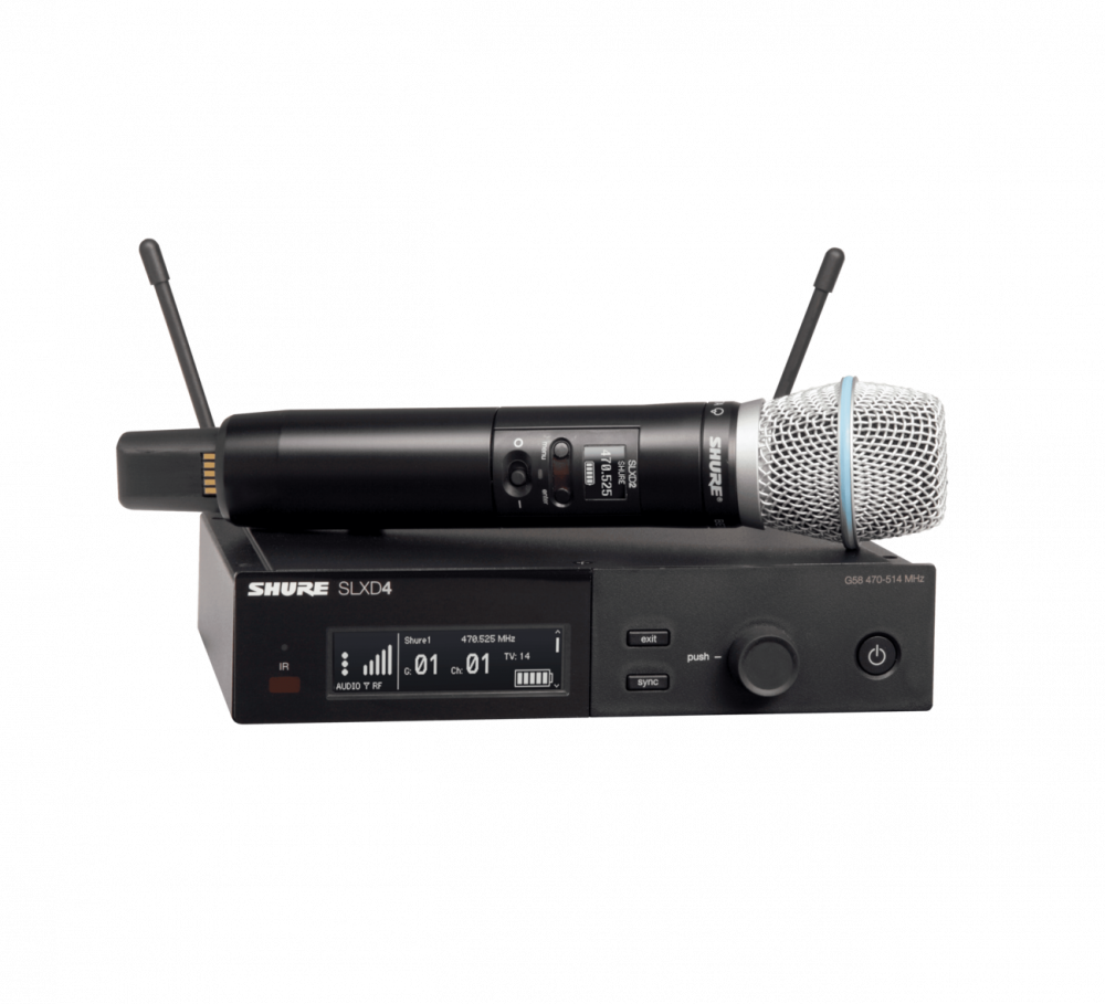 SLXD24/B87A-G58 Wireless System with Beta 87A Handheld Transmitter