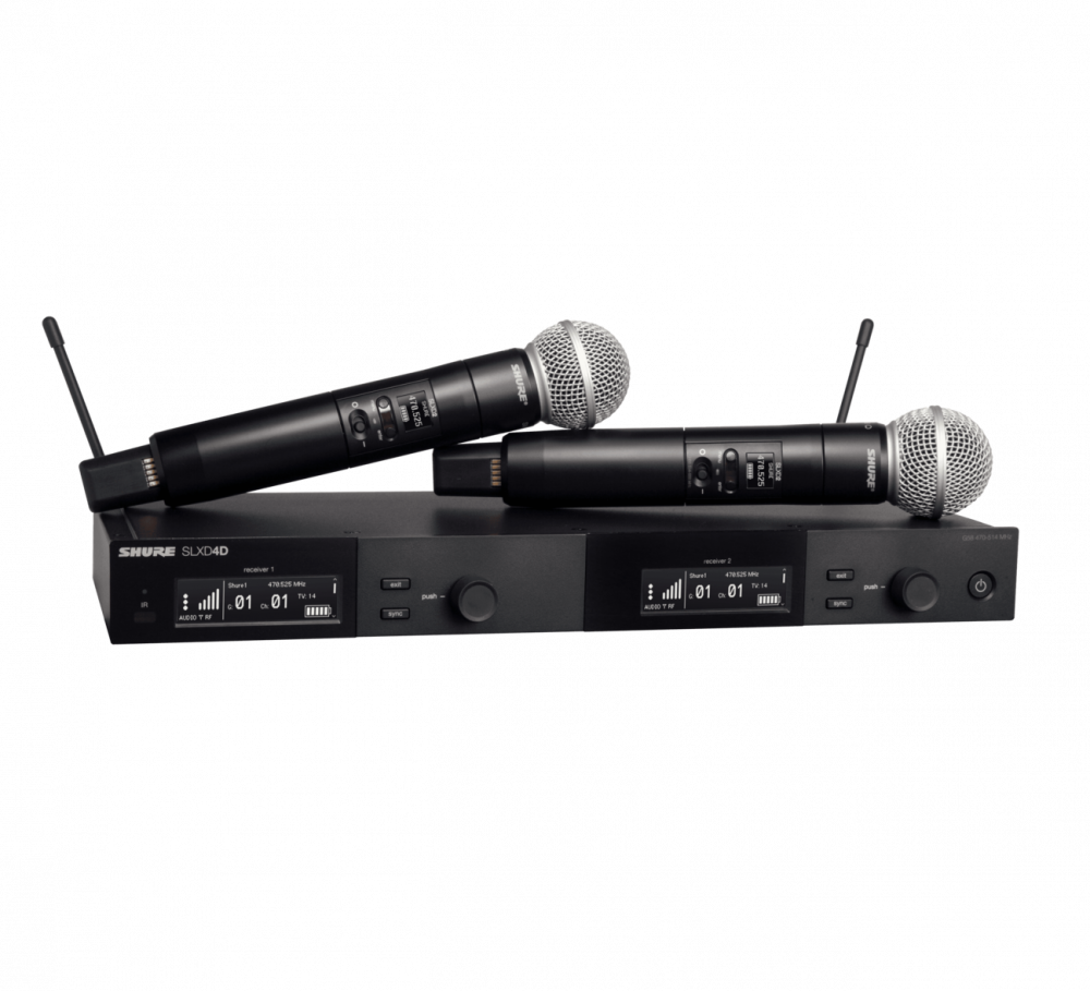 SLXD24D/SM58-J52 Dual Wireless System with 2 SLXD2/58 Handheld Transmitters