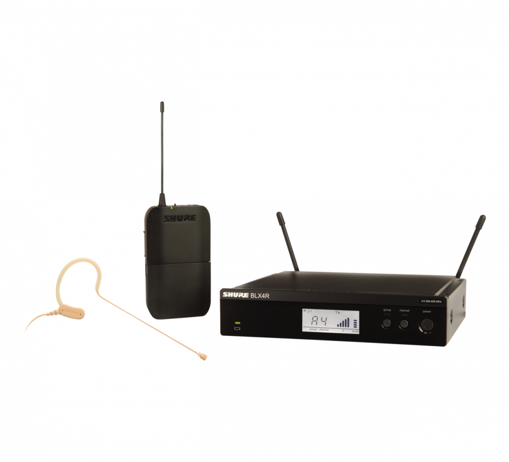 BLX14R/MX53-J11 Wireless Rack-mount Presenter System with MX153 Earset Microphone