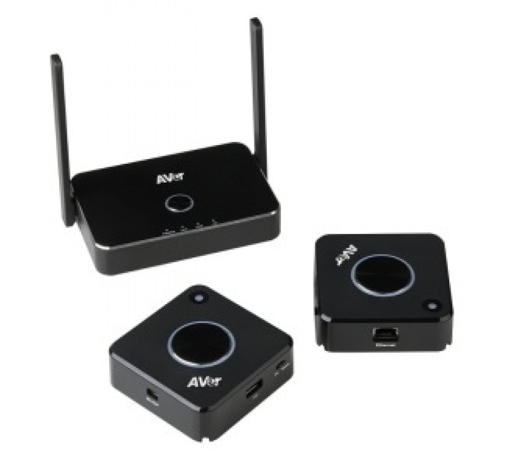 Wireless Presentation Receiver AR200 (4K Receiver) and AVer Wireless Pod AP200 (4K Transmitter x2)