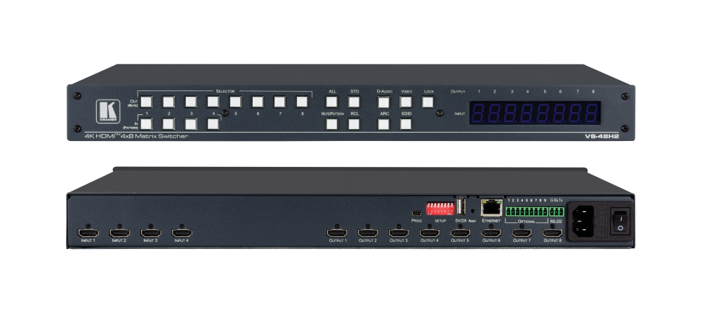 VS-48H2 4x8 4K HDMI2.0 matrix switche