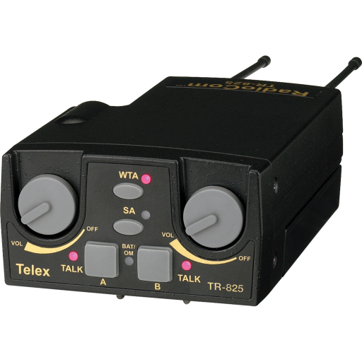TR-825-HER UHF Beltpack, 2CH, Band HE, 4F Headset