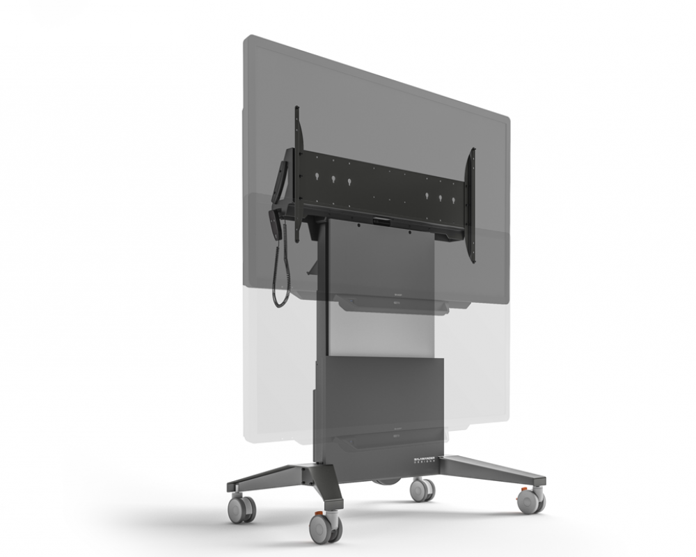 FPS1XL/EL/GG XL Electric Lift Mobile Stand, Graphite and Gray