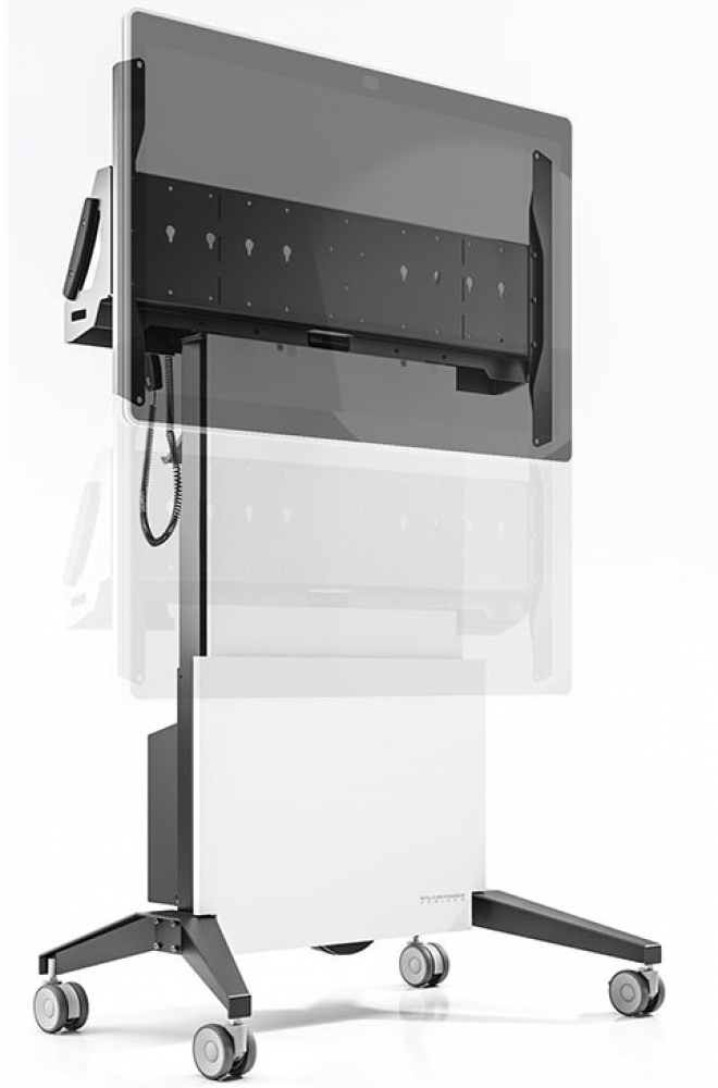 FPS1/EL/CS/GG/VW Cisco Webex Board 55″ Electric Lift Mobile Display Stand, Graphite and Gray/Very White