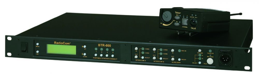 BTR-800-E88 Two-Channel UHF Synthesized Wireless Intercom Base Station