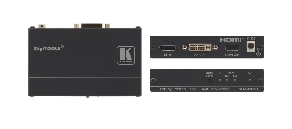 VM-2DH DisplayPort to DVI/HDMI Format Converter