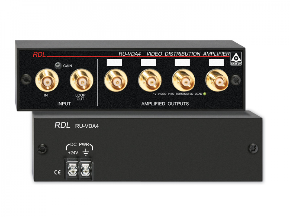 RU-VDA4B NTSC/PAL Video Distribution Amplifier
