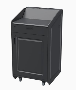 LEX31-W EBT Multimedia Lectern - Wedge Top, Ebony