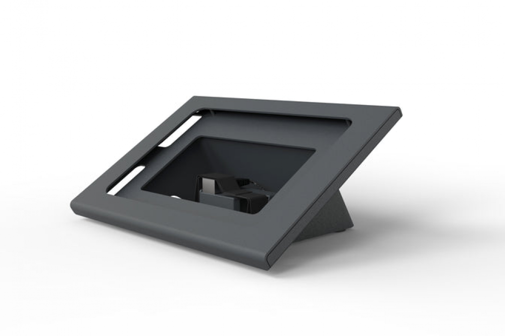 H656-BG Zoom Room Console for iPad mini 6th Gen + Power & Data - Black Grey