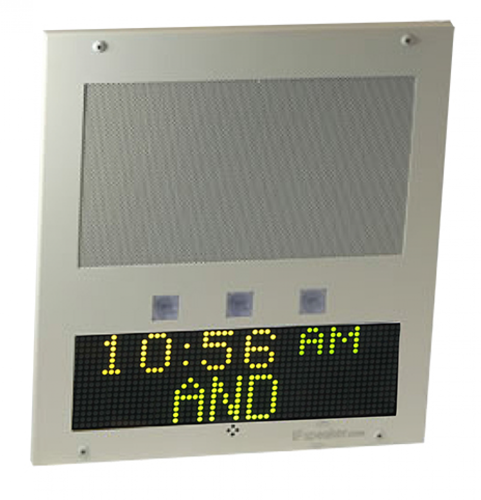 IPSWD-FM-RWB-IC IP Speaker with Display and Flashers (Flush Mount, Informacast Enabled)