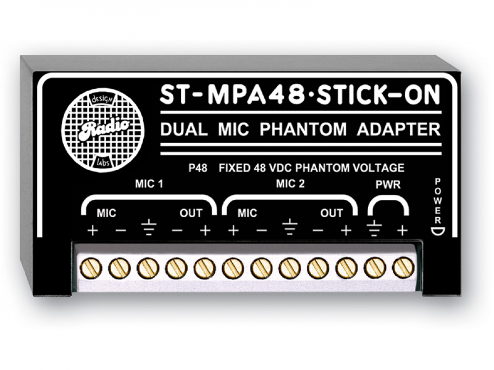 ST-MPA48 Dual Microphone Phantom Adapter - 48 V