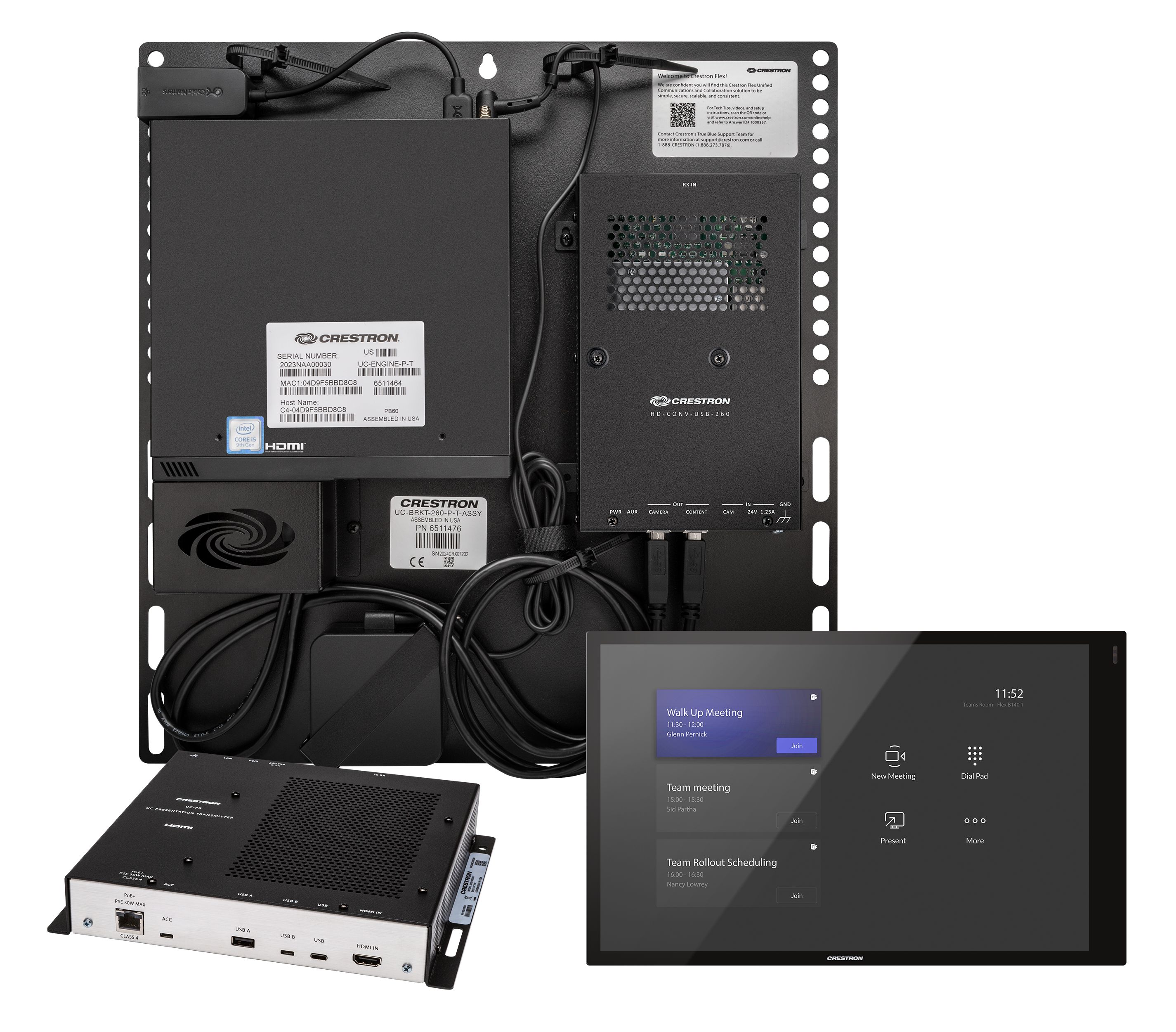 UC-CX100-T-WM Flex Advanced Video Conference System Integrator Kit with a Wall Mounted Control Interface for Microsoft Teams Rooms