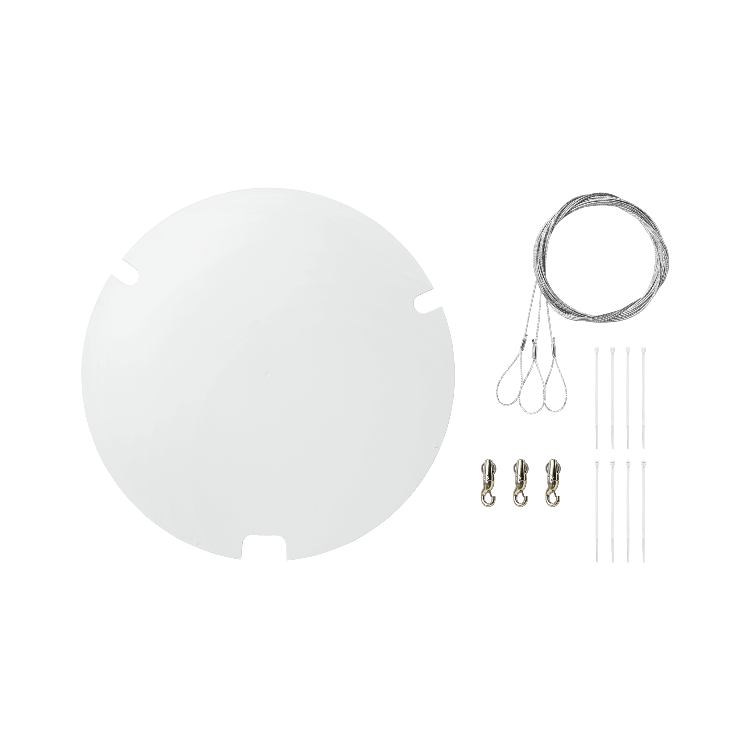 A900W-R-GM Gripple Mount Kit, Round, White Cover
