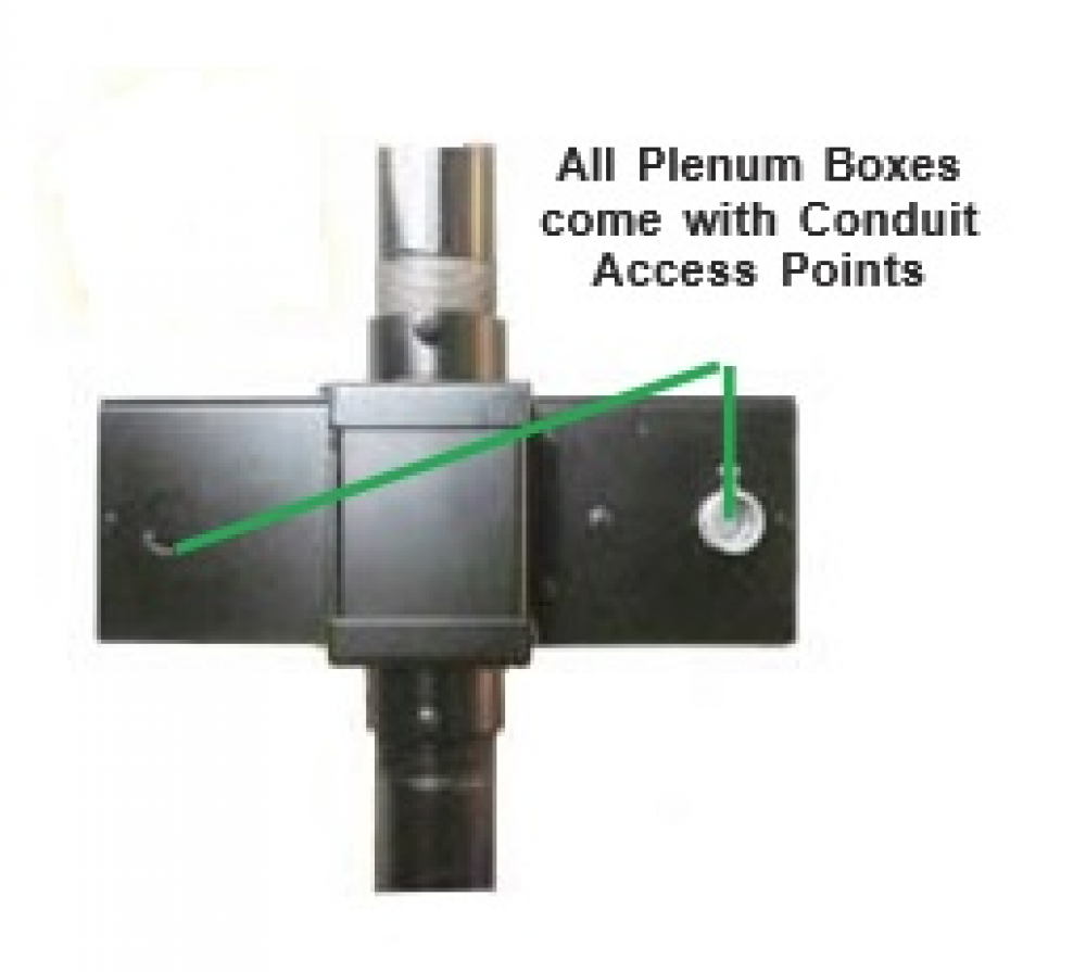 NB-JEE-DPM Junior Plenum Equipment Enclosure with Double Pole Mount Fitting