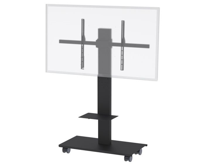 SYZ84-XLB Mobile Display Stand for Extra Large Display, Black