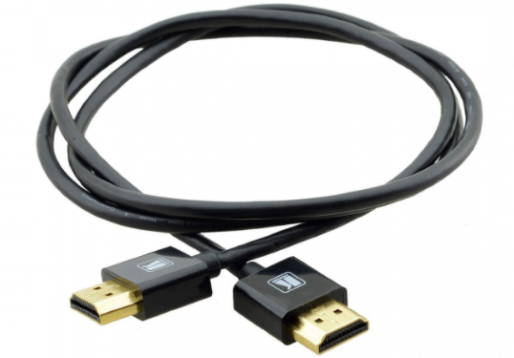 C-HM/HM/PICO/BK-1 Ultra–Slim Flexible High–Speed HDMI Cable with Ethernet - Black, 1'