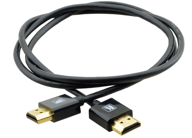 C-HM/HM/PICO/BK-3 Ultra–Slim Flexible High–Speed HDMI Cable with Ethernet - Black, 3'