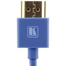C-HM/HM/PICO/BL-3 Ultra Slim Flexible High–Speed HDMI Cable with Ethernet - Blue, 3'