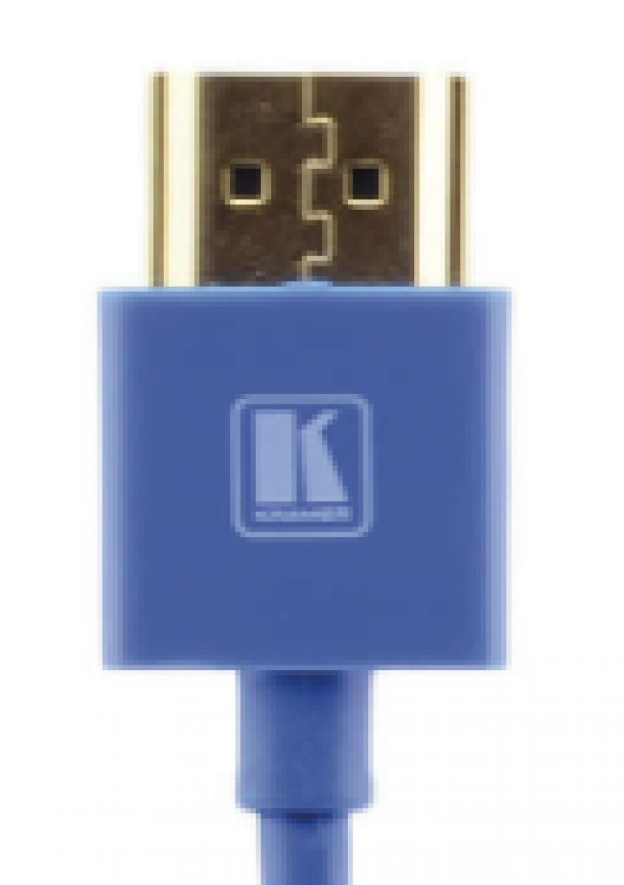 C-HM/HM/PICO/BL-10 Ultra–Slim Flexible High–Speed HDMI Cable with Ethernet - Blue, 10'