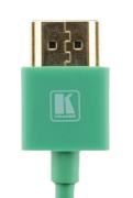 C-HM/HM/PICO/GR-6 Ultra Slim Flexible High–Speed HDMI Cable with Ethernet — Green, 6'