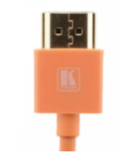 C-HM/HM/PICO/OR-6 Ultra–Slim Flexible High–Speed HDMI Cable with Ethernet - Orange, 6'