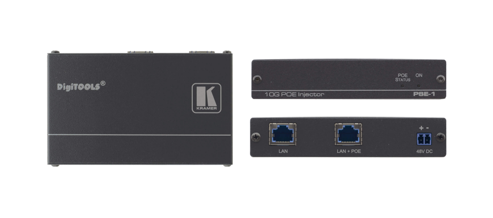 PSE-1 Single 10G HDBaseT & Ethernet Power Injector