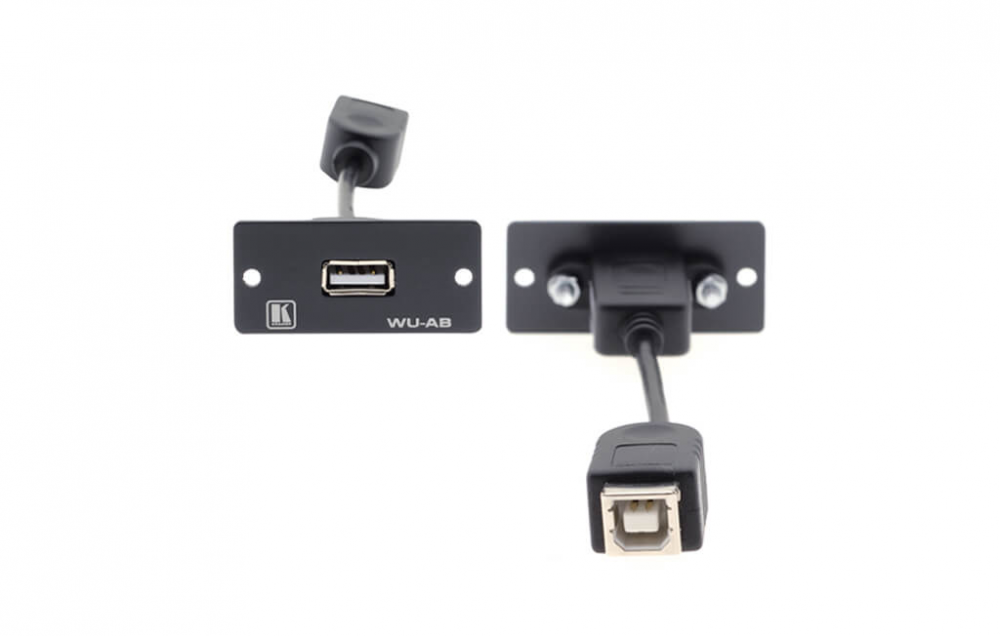 WU-AB(B) Wall Plate Insert — USB (A/B)